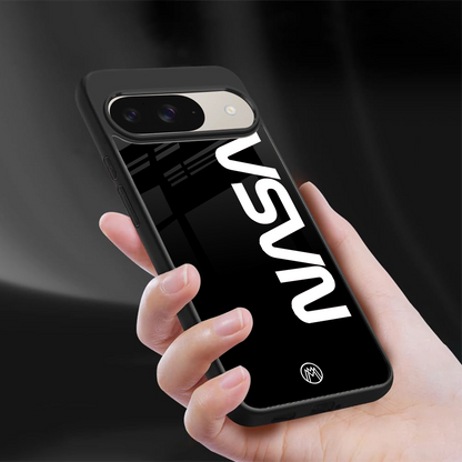 nasa black back phone cover | glass case for google pixel 9