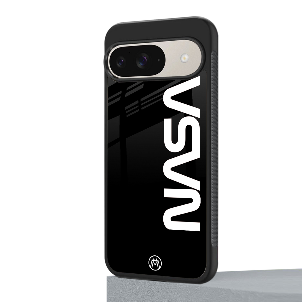 nasa black back phone cover | glass case for google pixel 9