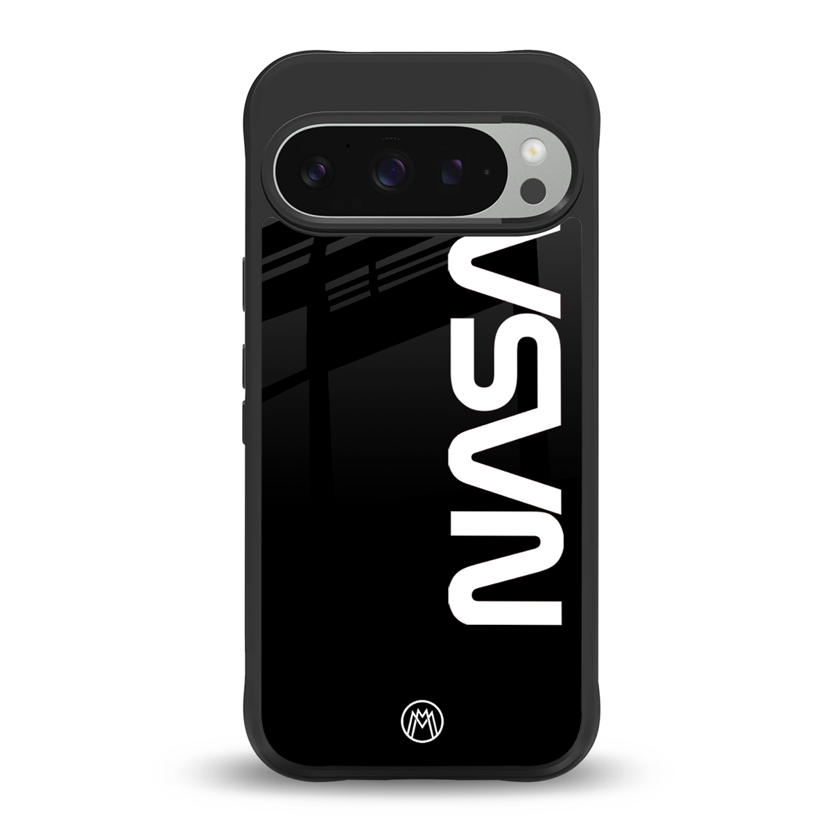nasa black back phone cover | glass case for google pixel 9 pro xl