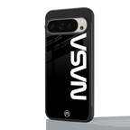 nasa black back phone cover | glass case for google pixel 9 pro