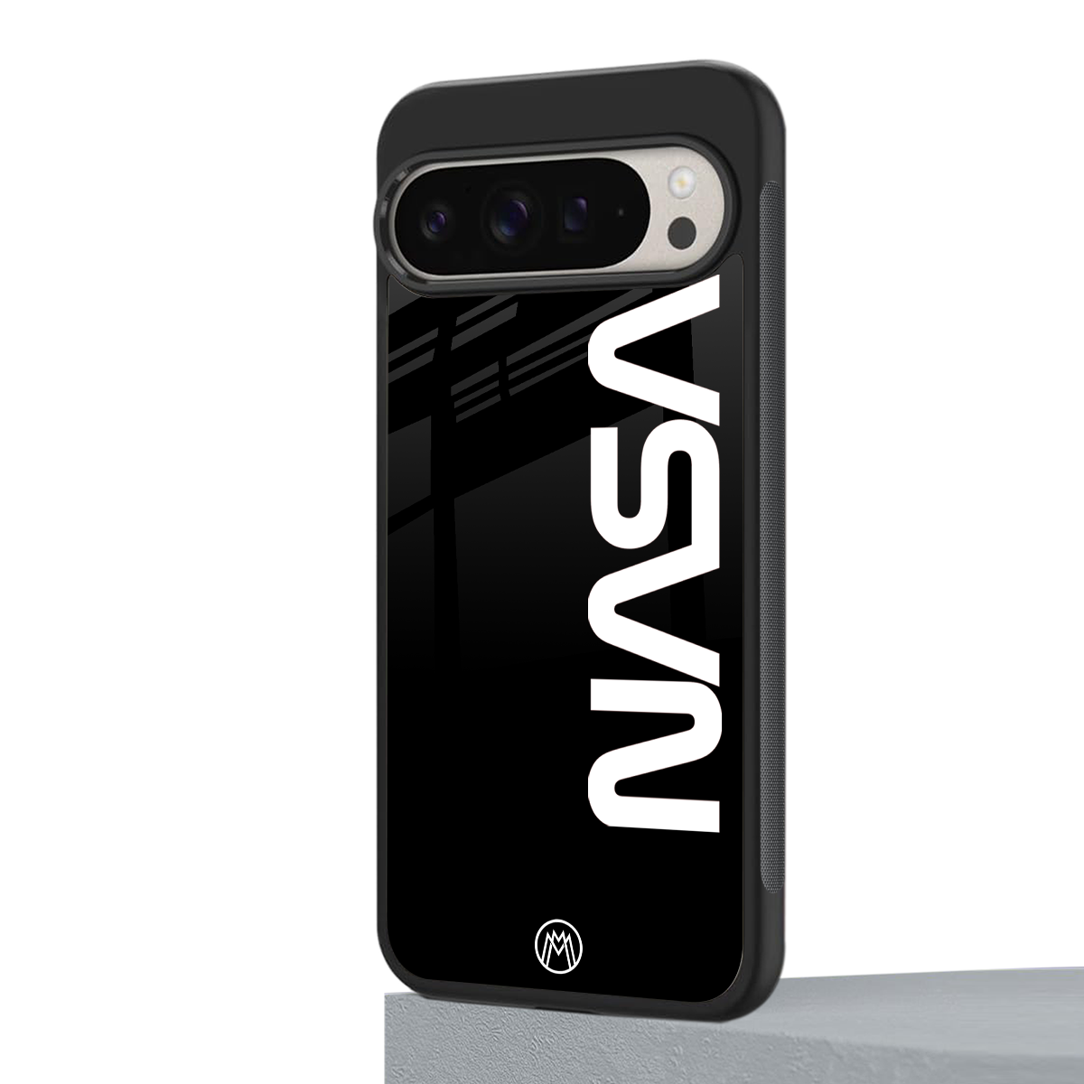 nasa black back phone cover | glass case for google pixel 9 pro xl