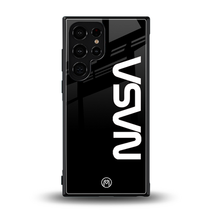 nasa black back phone cover | glass case for samsung galaxy s24 ultra