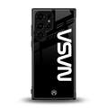 nasa black back phone cover | glass case for samsung galaxy s23 ultra