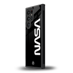 nasa black back phone cover | glass case for samsung galaxy s23 ultra