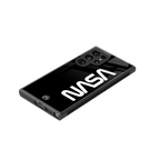 nasa black back phone cover | glass case for samsung galaxy s23 ultra