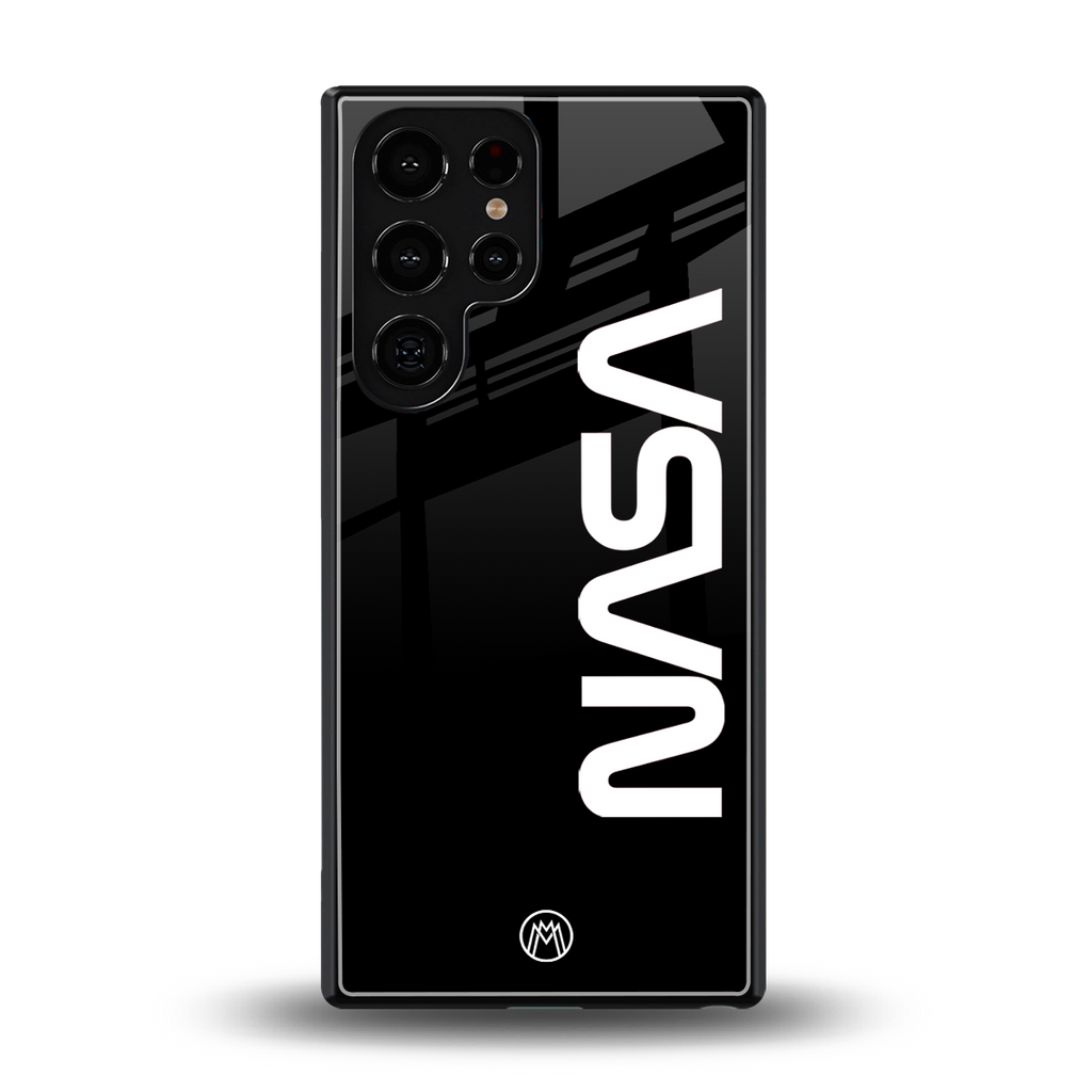 nasa black back phone cover | glass case for samsung galaxy s25 ultra