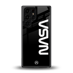 nasa black back phone cover | glass case for samsung galaxy s25 ultra