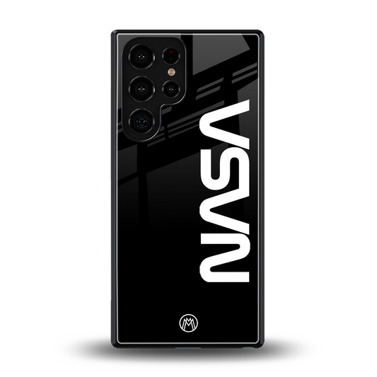 nasa black back phone cover | glass case for samsung galaxy s25 ultra