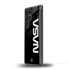 nasa black back phone cover | glass case for samsung galaxy s25 ultra