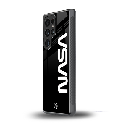 nasa black back phone cover | glass case for samsung galaxy s25 ultra