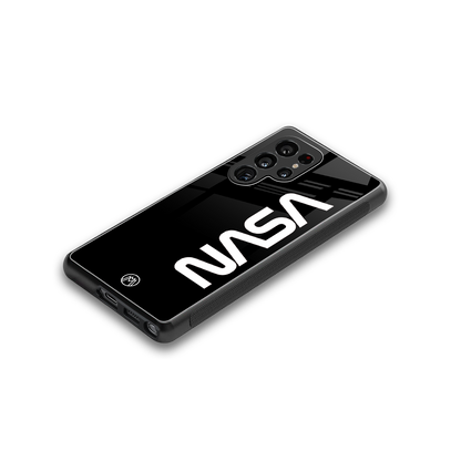 nasa black back phone cover | glass case for samsung galaxy s25 ultra