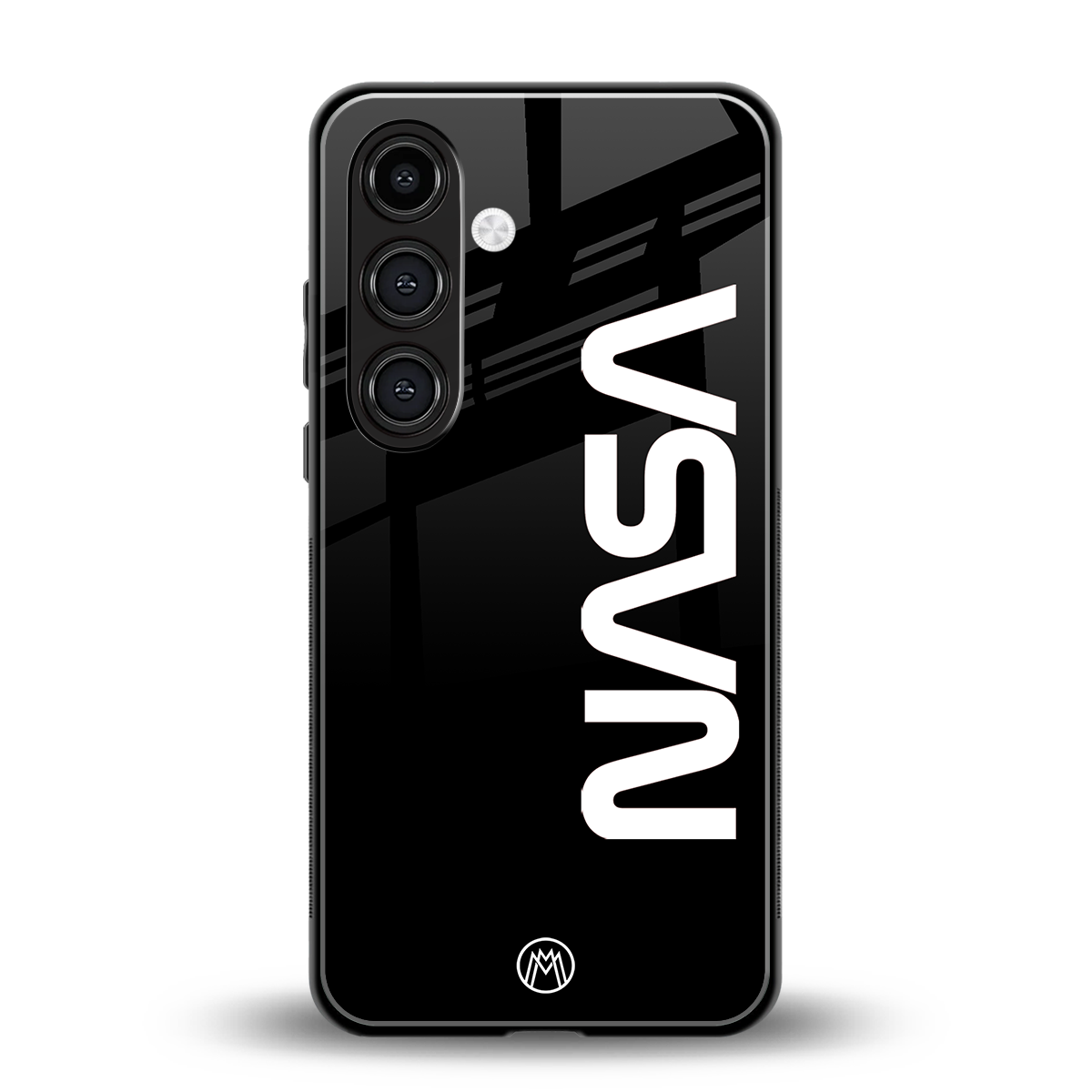 nasa black back phone cover | glass case for samsung galaxy s25 plus