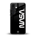 nasa black back phone cover | glass case for samsung galaxy s23 plus