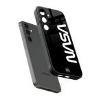 nasa black back phone cover | glass case for samsung galaxy s23 plus