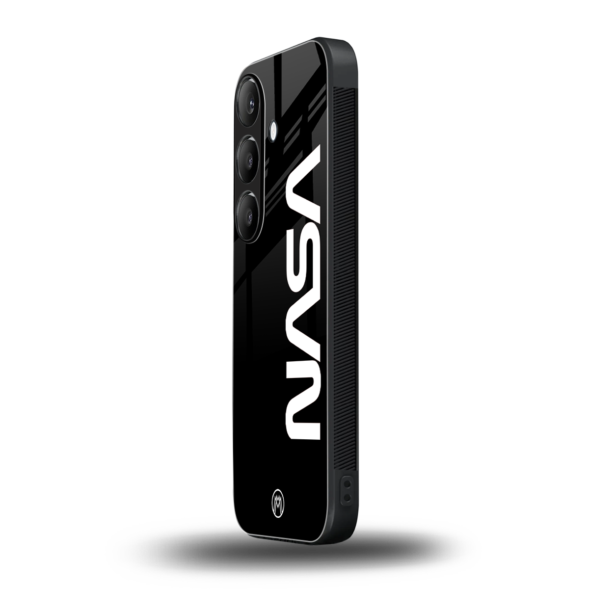 nasa black back phone cover | glass case for samsung galaxy s24 plus