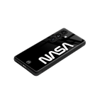 nasa black back phone cover | glass case for samsung galaxy s23 plus