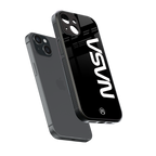 nasa black back phone cover | glass case for iphone 15