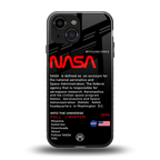 nasa project back phone cover | glass case for iphone 13 mini