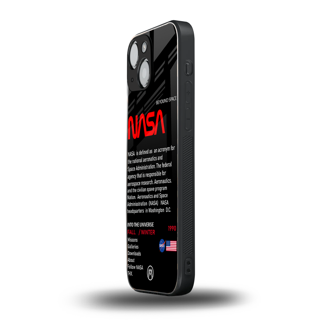 nasa project back phone cover | glass case for iphone 13 mini