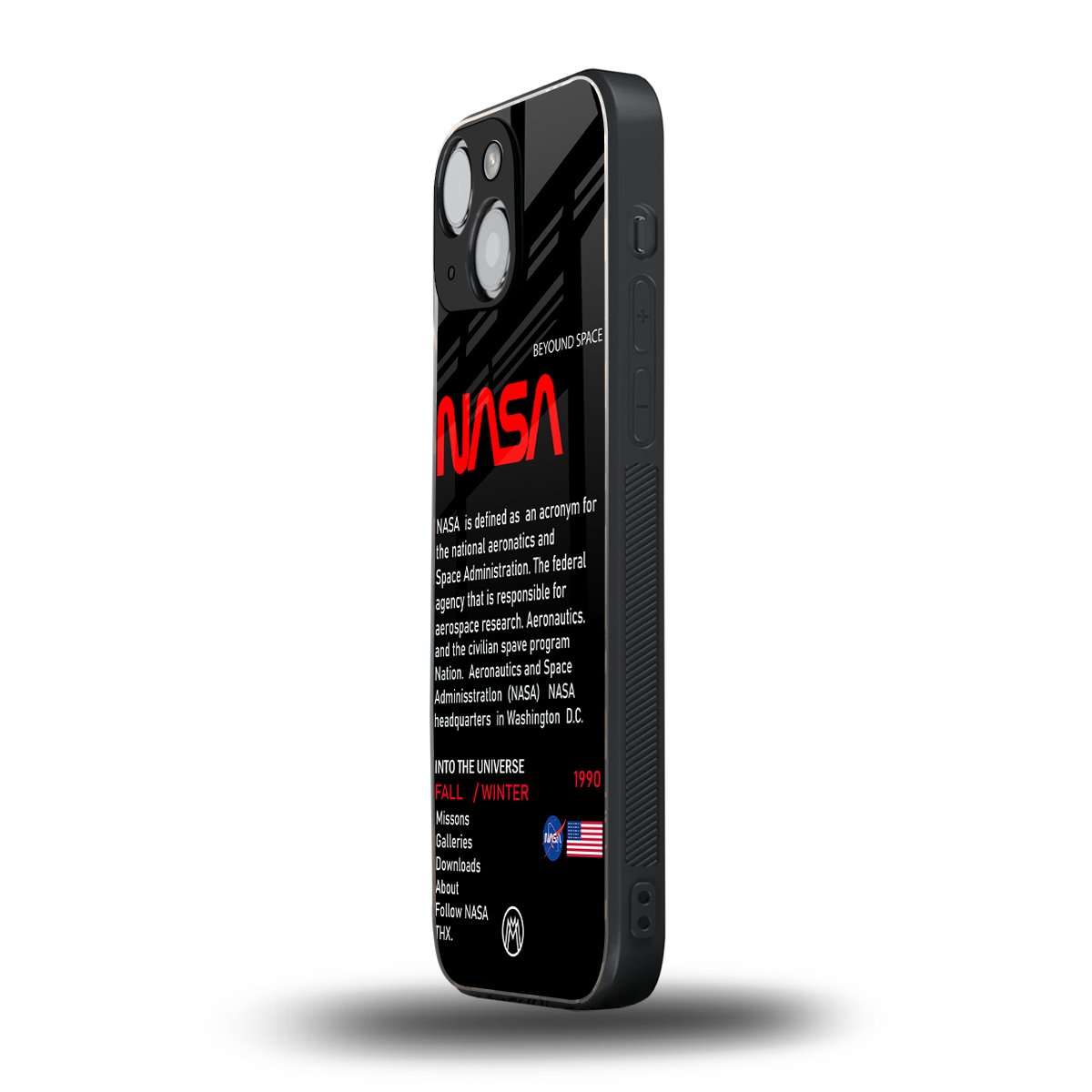 nasa project back phone cover | glass case for iphone 13 mini