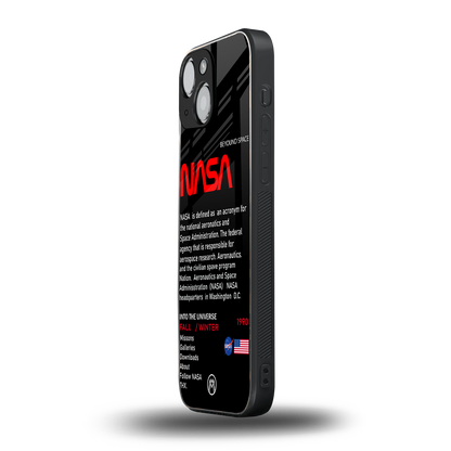 nasa project back phone cover | glass case for iphone 13 mini