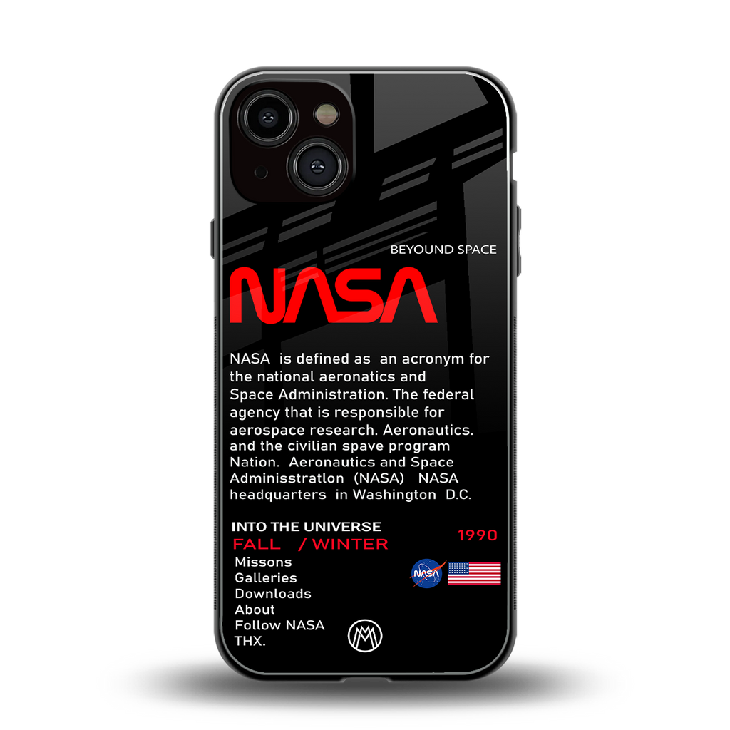 nasa project back phone cover | glass case for iphone 13