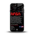 nasa project back phone cover | glass case for iphone 13