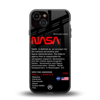 nasa project back phone cover | glass case for iphone 13