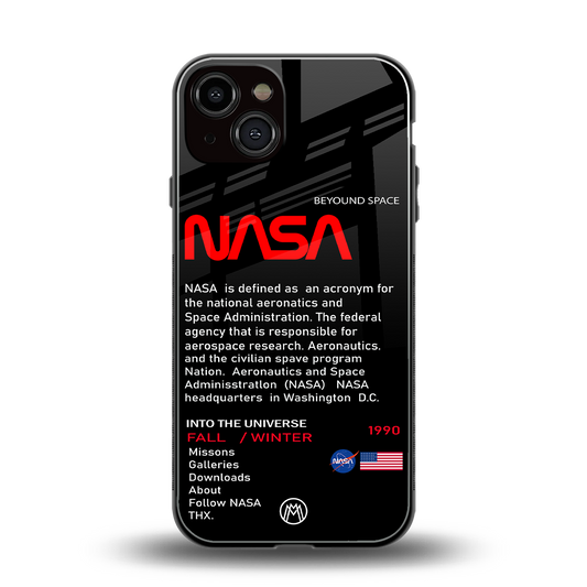 nasa project back phone cover | glass case for iphone 13
