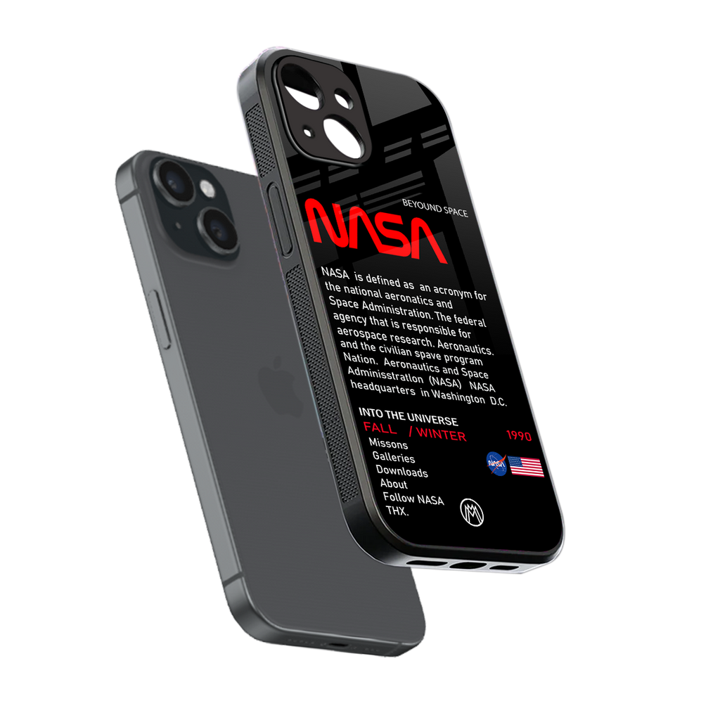 nasa project back phone cover | glass case for iphone 13