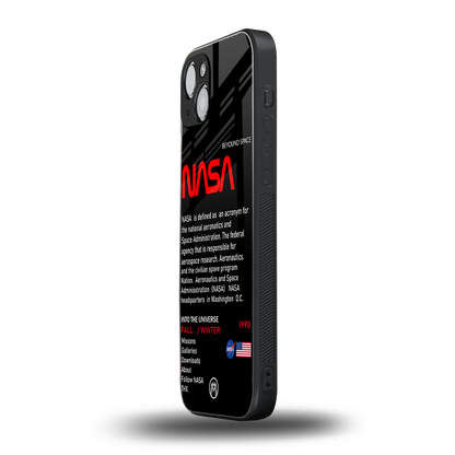 nasa project back phone cover | glass case for iphone 13