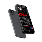 nasa project back phone cover | glass case for iphone 15 plus