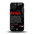 nasa project back phone cover | glass case for iphone 14