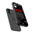 nasa project back phone cover | glass case for iphone 16 plus