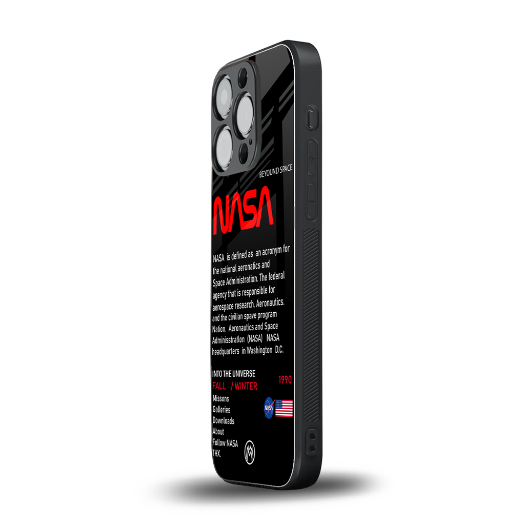 nasa project back phone cover | glass case for iphone 16 pro