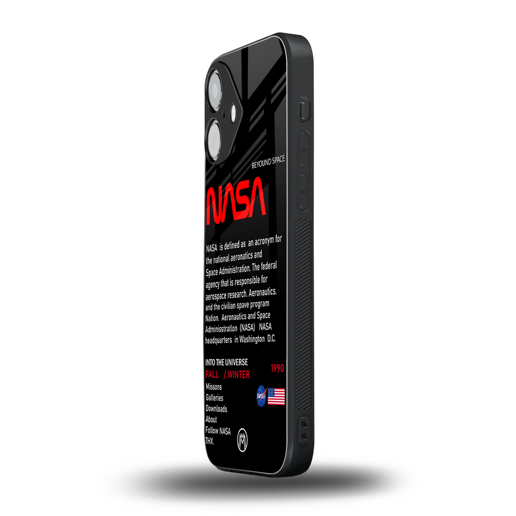 nasa project back phone cover | glass case for iphone 16