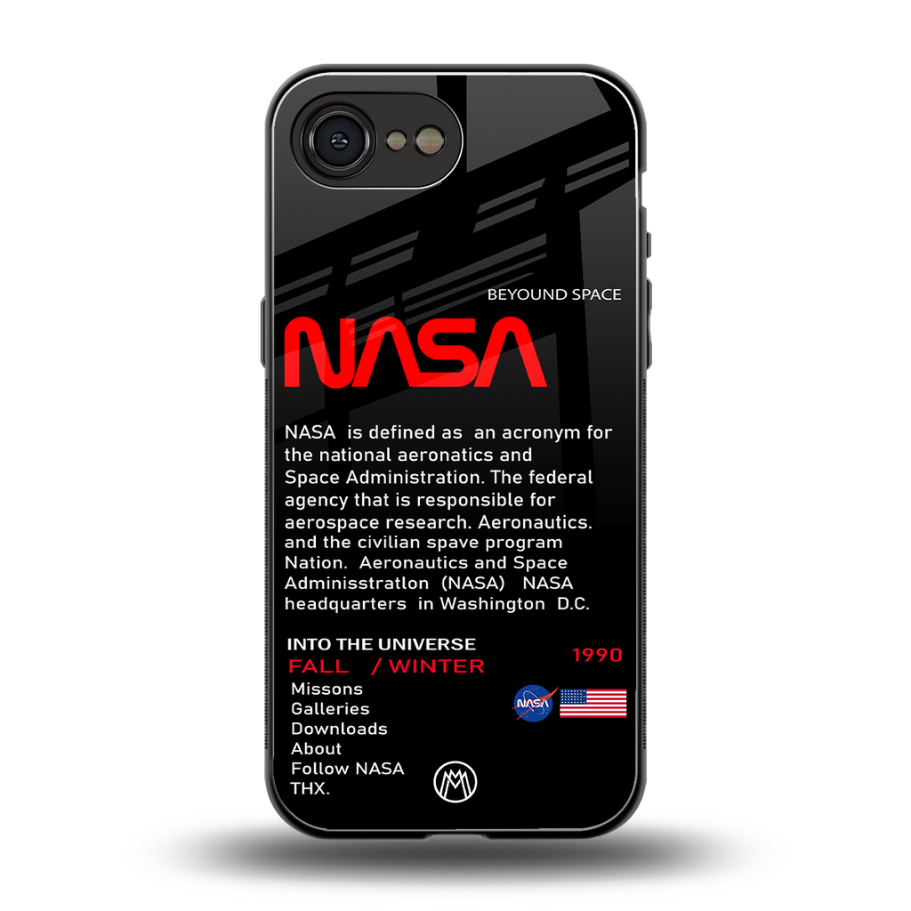 nasa project back phone cover | glass case for iphone 16e