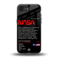 nasa project back phone cover | glass case for iphone 16e