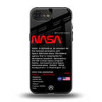 nasa project back phone cover | glass case for iphone 16e