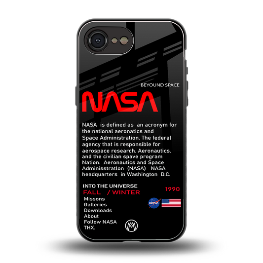 nasa project back phone cover | glass case for iphone 16e