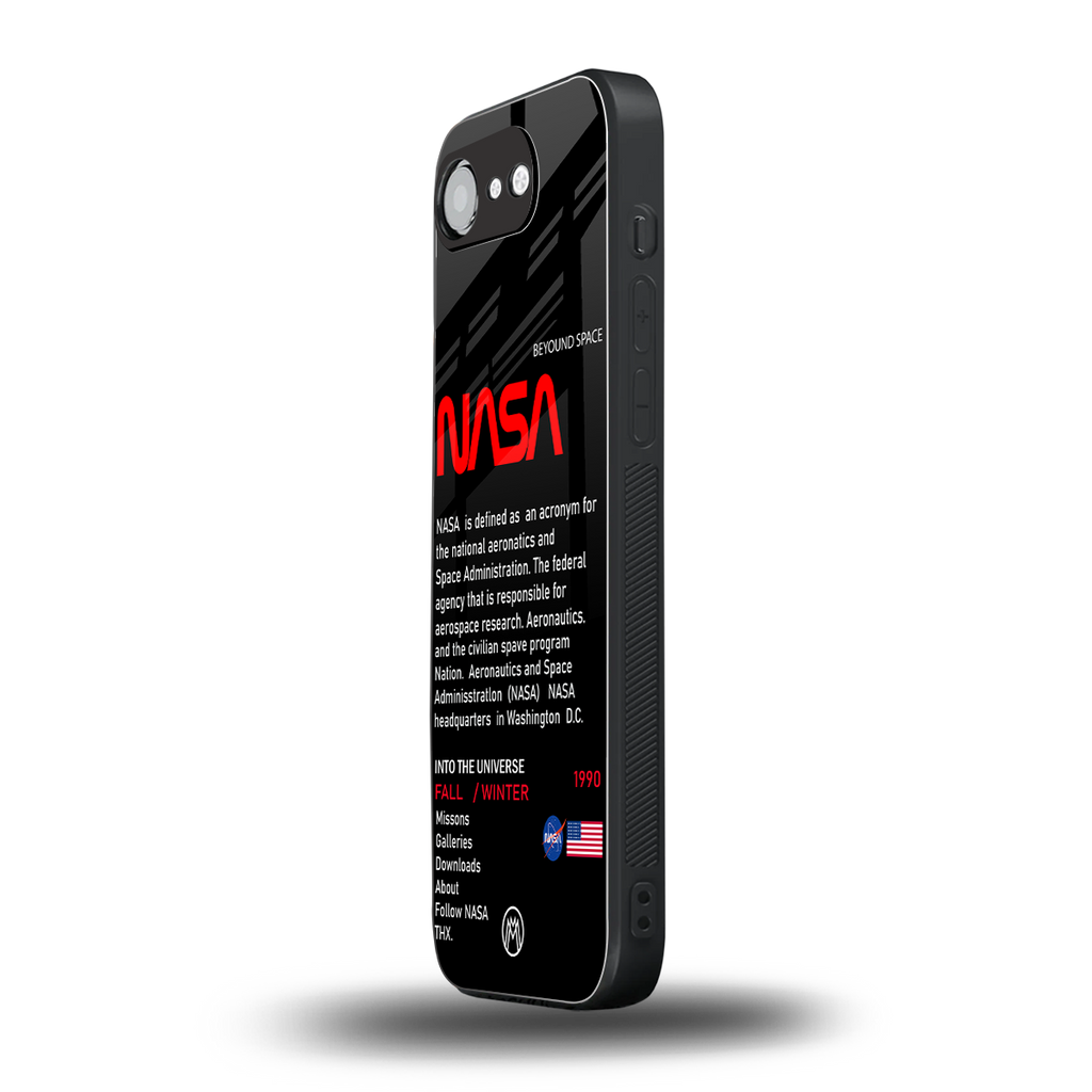 nasa project back phone cover | glass case for iphone 16e