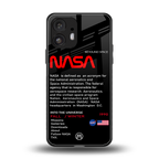 nasa project back phone cover | glass case for nothing phone 2