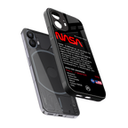 nasa project back phone cover | glass case for nothing phone 2