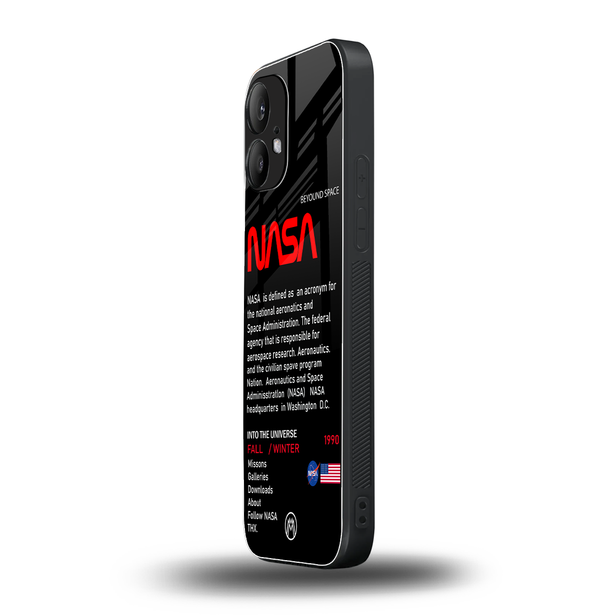 nasa project back phone cover | glass case for nothing phone 2