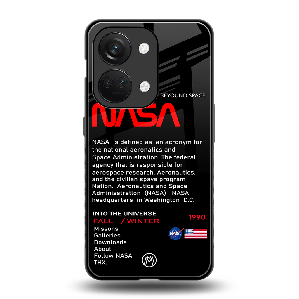 nasa project back phone cover | glass case for oneplus nord 3