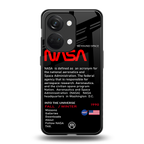 nasa project back phone cover | glass case for oneplus nord 3