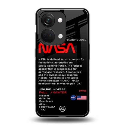 nasa project back phone cover | glass case for oneplus nord 3