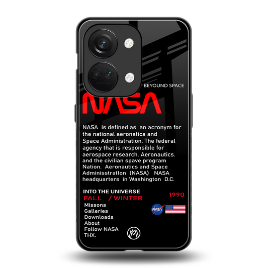 nasa project back phone cover | glass case for oneplus nord 3
