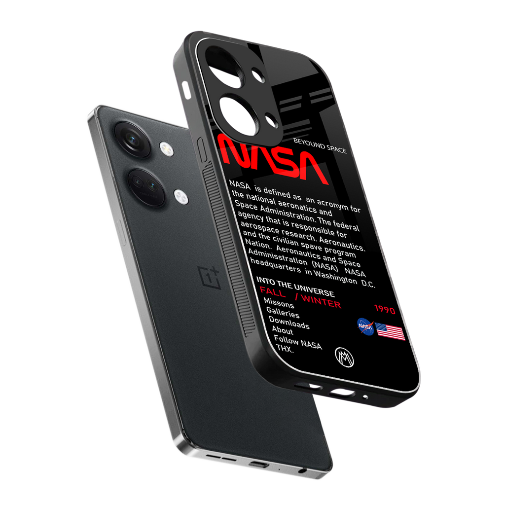 nasa project back phone cover | glass case for oneplus nord 3