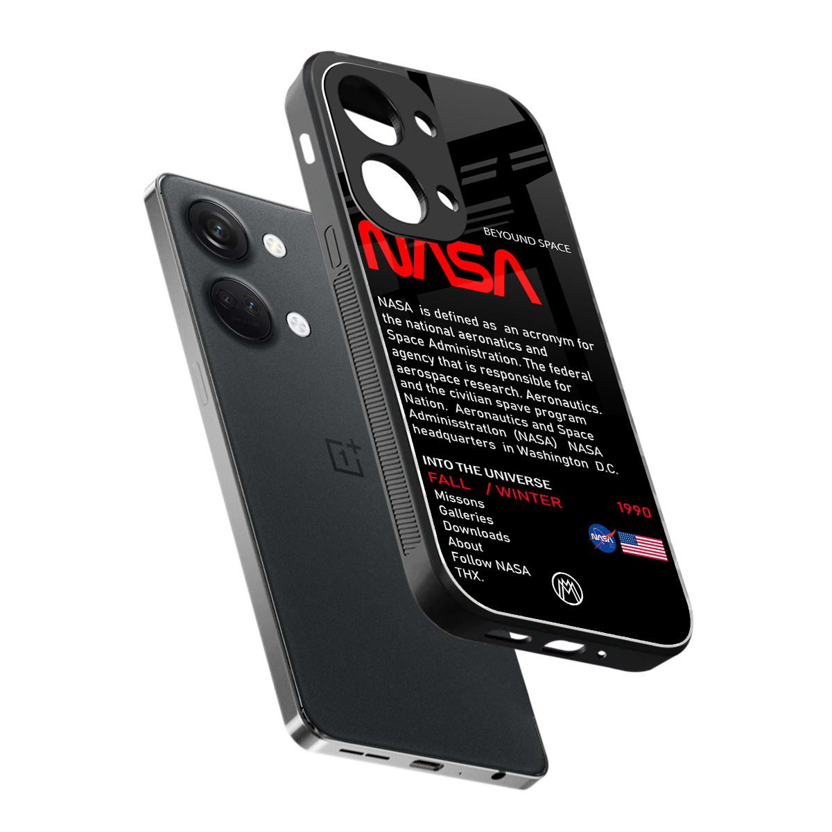 nasa project back phone cover | glass case for oneplus nord 3
